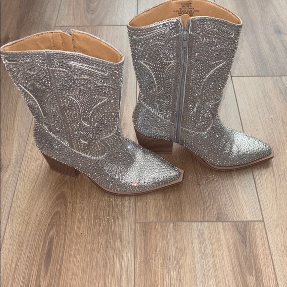 Crown Vintage rhinestone cowboy boots, 6M. - Picture 2 of 5